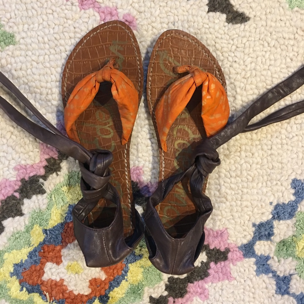 Sam Edelman ankle wrap sandals
